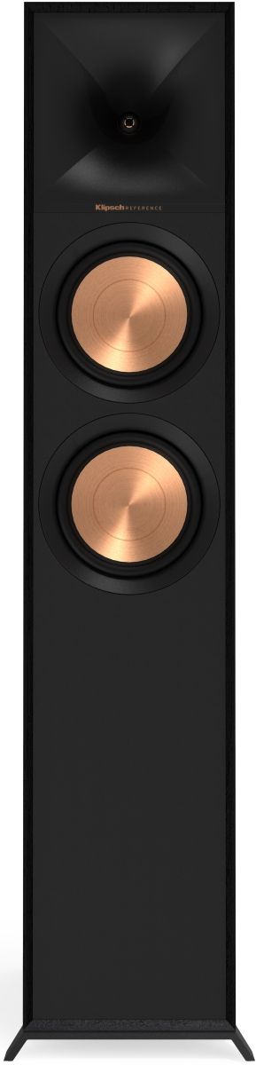 Klipsch® Reference 6.5" Black Textured Wood Grain Vinyl Floor Standing Speaker