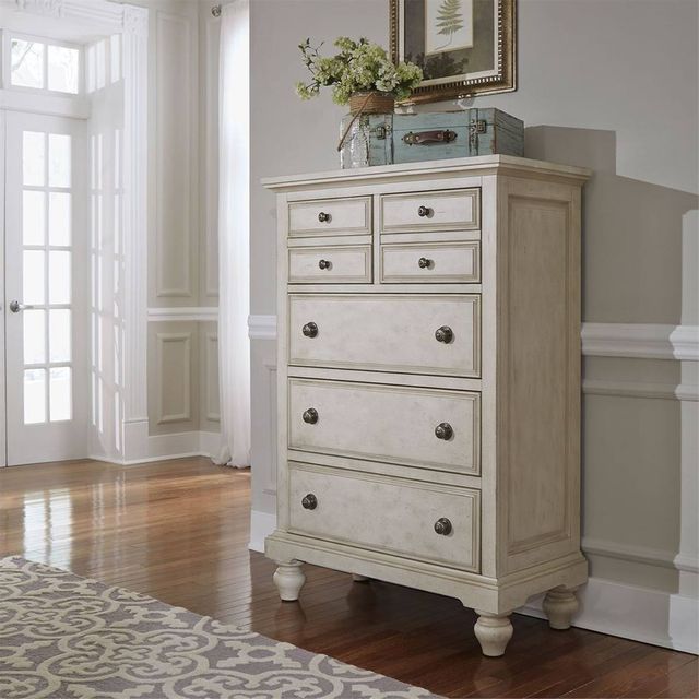 Liberty Furniture High Country Antique White Chest 4