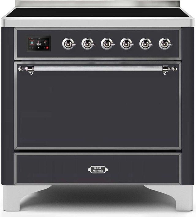 Ilve Majestic Series 36" Stainless Steel Freestanding Induction Range 3