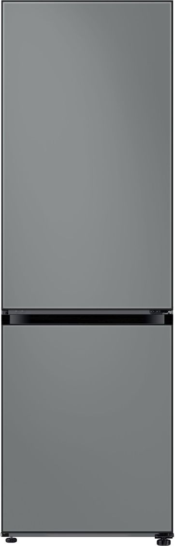 Samsung 12.0 Cu. Ft. Bespoke Grey Glass Bottom Freezer Refrigerator with Customizable Colors and Flexible Design