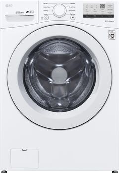 LG 4.5 Cu. Ft. White Front Load Washer-WM3400CW