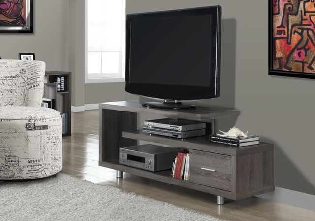 Monarch Specialties Inc. Dark Taupe TV Stand 8