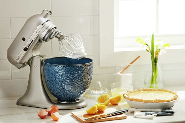 KitchenAid® White Mermaid Lace 5 Quart Ceramic Bowl 3