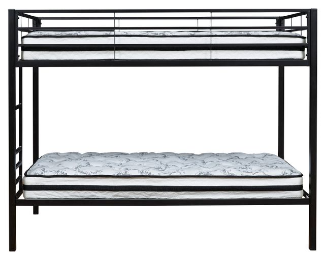 Signature Design by Ashley® Broshard Black Twin over Twin Metal Bunk Bed-2