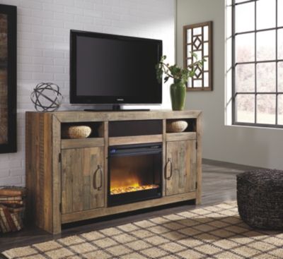 Signature Design by Ashley® Sommerford Brown Large TV Stand 5