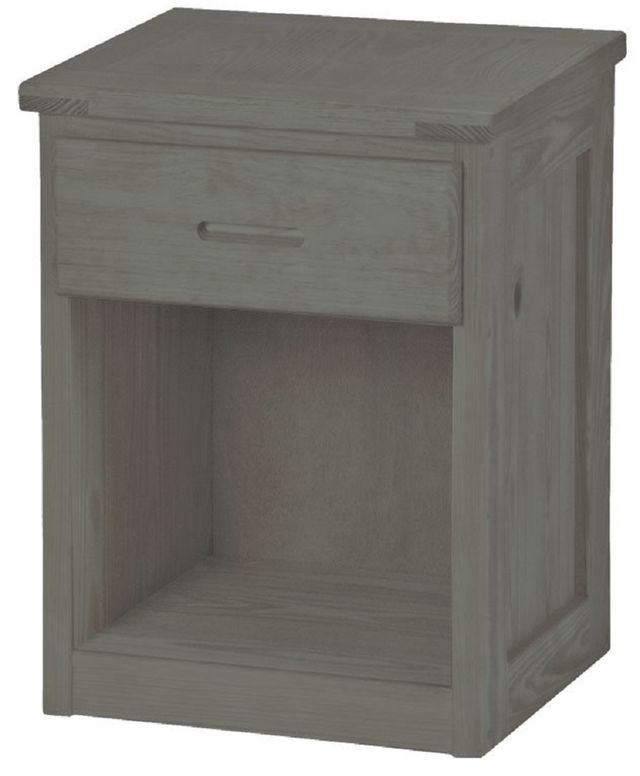 Crate Designs™ Furniture Graphite 30" Tall Nightstand with Lacquer Finish Top Only 0