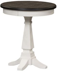 Liberty Allyson Park Wirebrushed White Chair Side Table