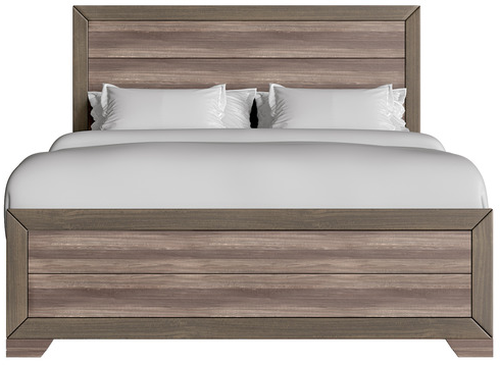 Bernards Asheville Weathered Driftwood Queen Panel Bed