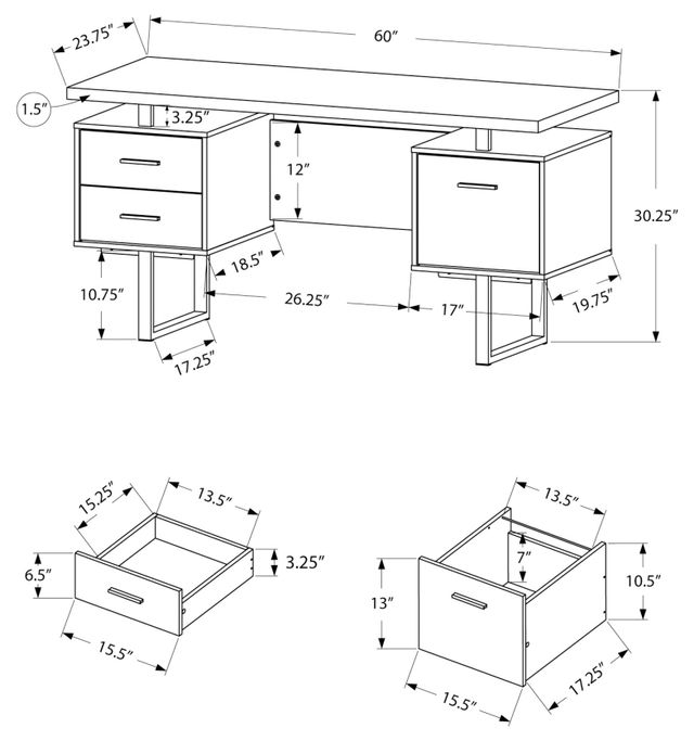 Monarch - I 7417 bureau de travail