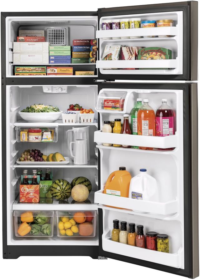 GE® 17.5 Cu. Ft. Black Top Freezer Refrigerator 7
