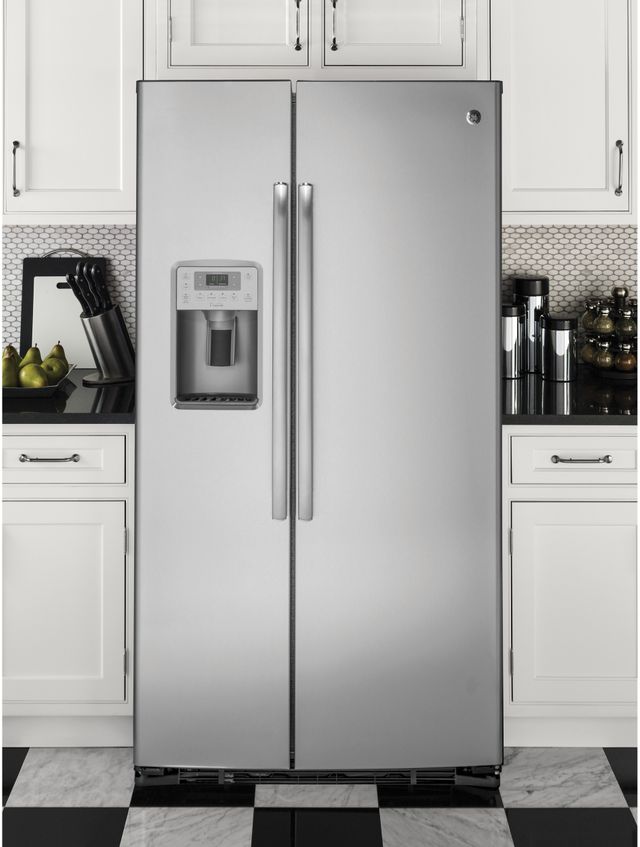 GE® Profile™ 21.94 Cu. Ft. Stainless Steel Counter-Depth Side-By-Side Refrigerator 6