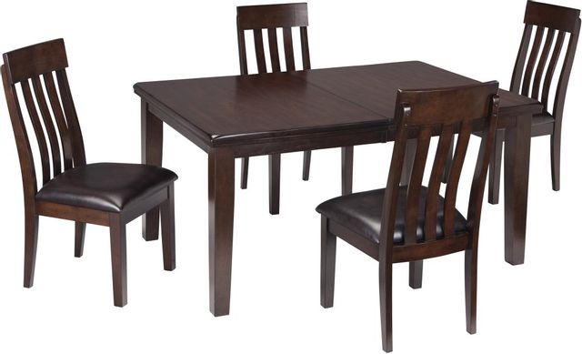 Signature Design by Ashley® Haddigan Dark Brown Dining Extension Table 3