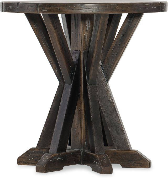 Hooker® Furniture Roslyn County Brown Round Lamp Table 0