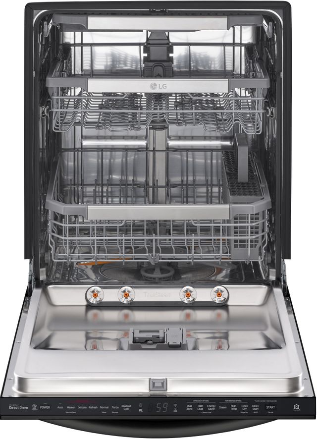 LG 24” Matte Black Stainless Steel Built In Dishwasher 1