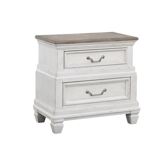 Avalon Furniture Nantucket King Upholstered Storage Bed, Dresser, Mirror,  & Nightstand-2