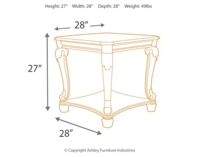 Signature Design by Ashley® Norcastle Dark Brown End Table 5