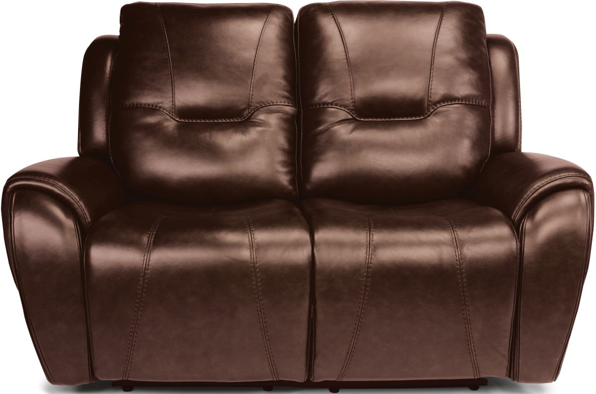 flexsteel red leather recliner