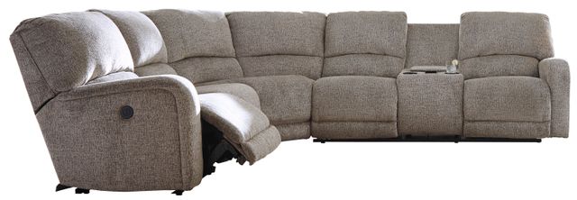 Signature Design by Ashley® Pittsfield Right Arm Facing Double Reclining Power Console Loveseat 1
