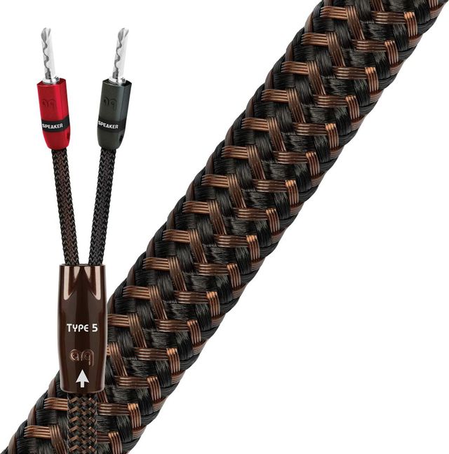 AudioQuest® Type 5 Brown 9 Ft Speaker Cable 0