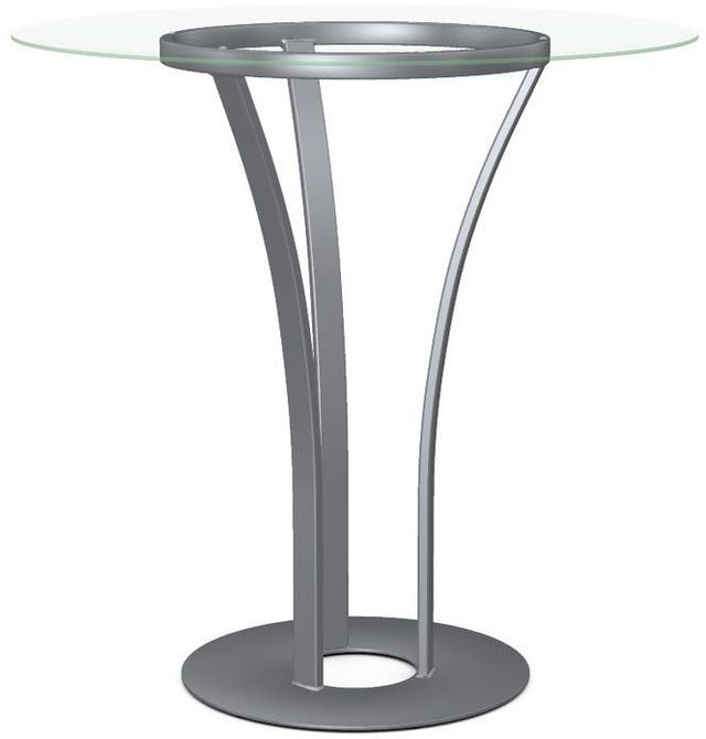 Amisco Dalia Clear Beveled Glass Bar Table 0