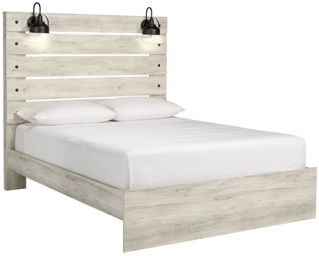 Signature Design by Ashley® Cambeck 2-Piece Whitewash Queen Panel Storage Bed Set-1