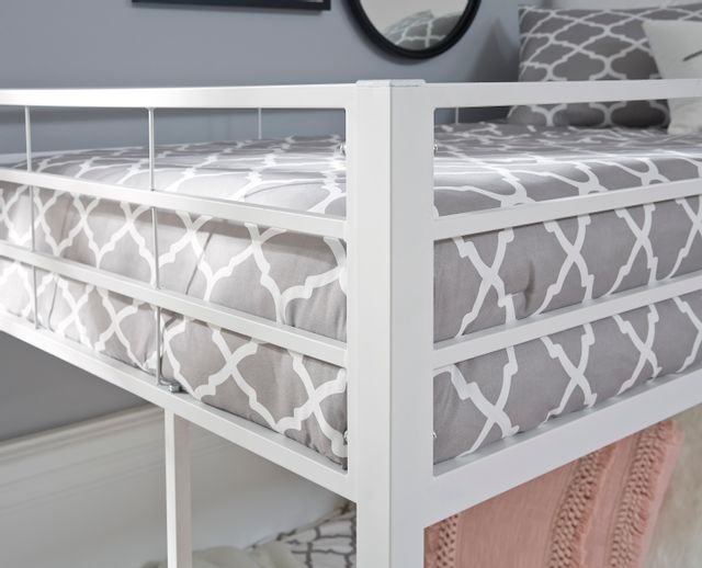 Signature Design by Ashley® Broshard White Twin/Twin Metal Bunk Bed 4