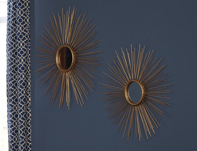 Signature Design by Ashley® Doniel Antique Gold Accent Mirror Set-1