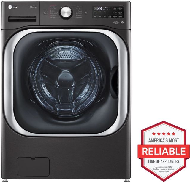 LG 5.2 cu. ft. Mega Capacity Front Load Washer and 9.0 cu. ft