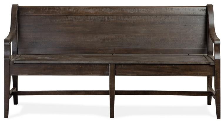 Magnussen Home® Westley Falls Graphite Bench with Back