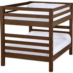 Crate Designs™ Furniture Brindle Queen/Queen Tall Ladder End Bunk Bed