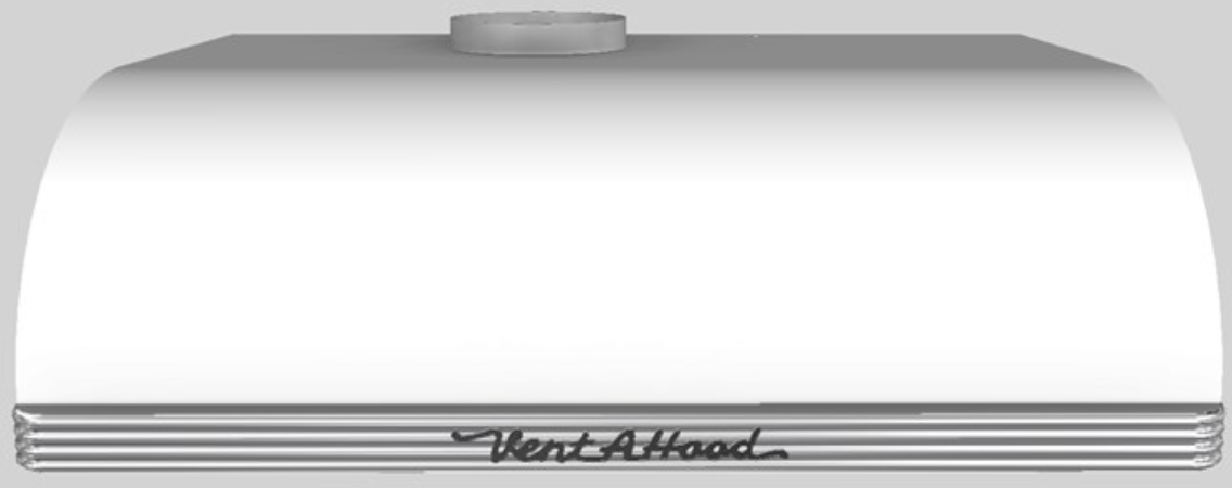 Vent-A-Hood® 30"  Retro Style Under Cabinet Range Hood-White
