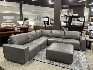 Bonaventura Ultra Plush Gray Microfiber Sectional - Furniture of Ameri –  Finally Home Furnishings LLC