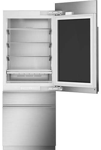 Monogram® 14.6 Cu. Ft. Integrated Glass-Door Counter Depth Column Refrigerator-1