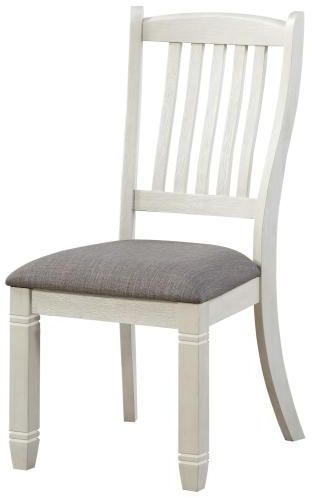 Homelegance Granby Two-Tone Antique White and Rosy Brown Side Chair 1