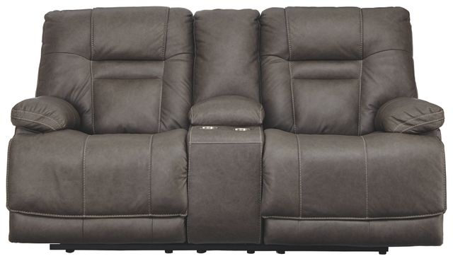 Signature Design by Ashley® Wurstrow Umber Power Reclining Loveseat 10