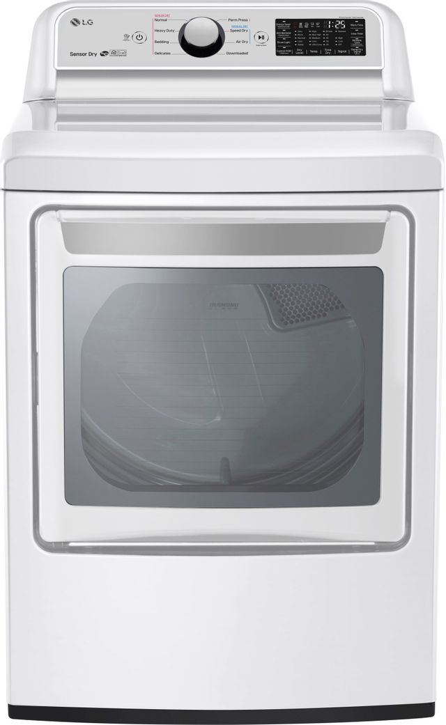 LG 7.3 Cu. Ft. White Front Load Electric Dryer