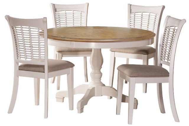 Hillsdale Furniture Bayberry 5-Piece Light Beige/White Dining Set-0
