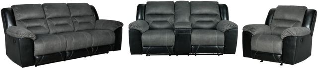 Signature Design by Ashley® Earhart 3-Piece Slate Living Room Set with Reclining Sofa 0
