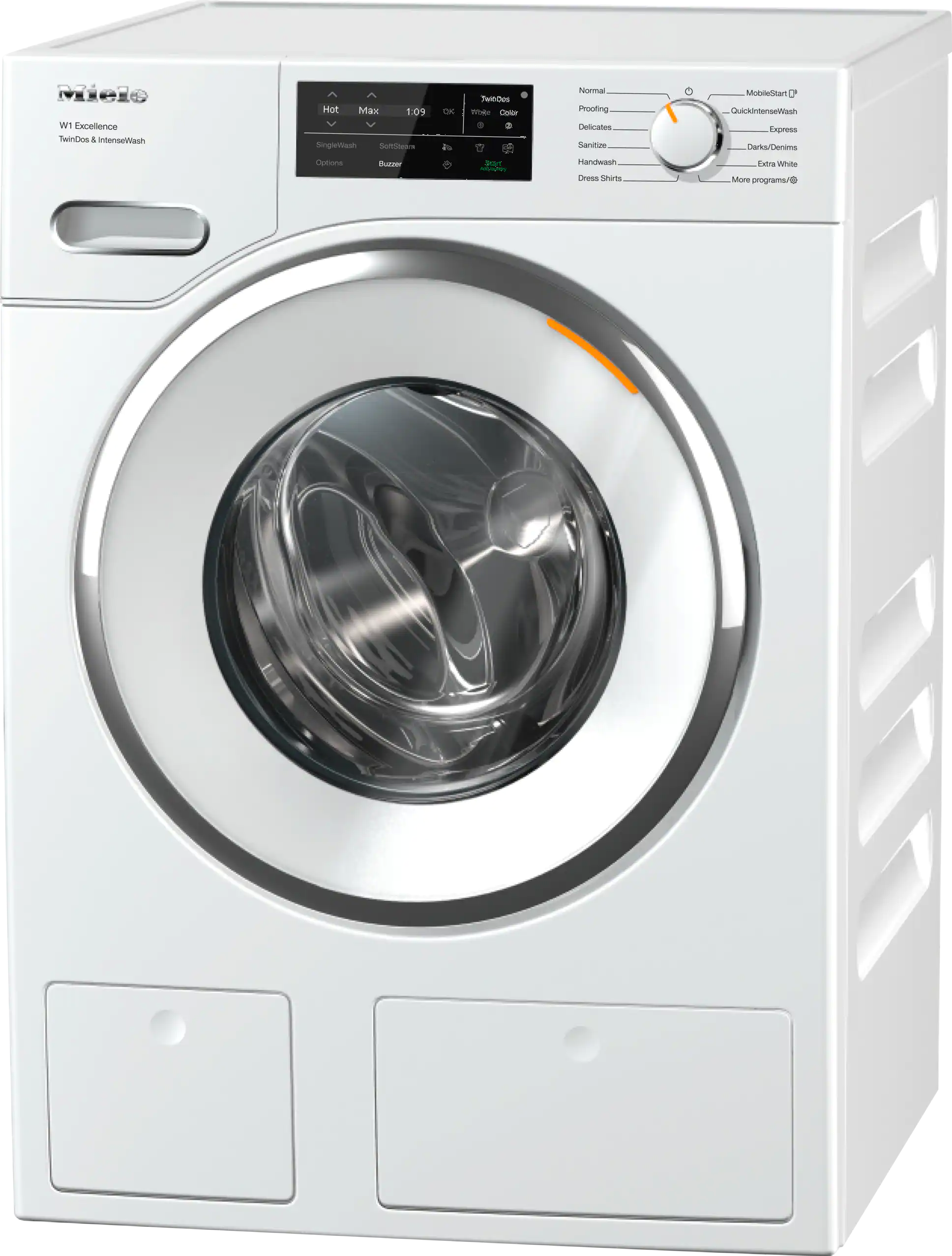 Miele W1 White Edition 2.3 Cu.Ft. Lotus White Front Load Washer