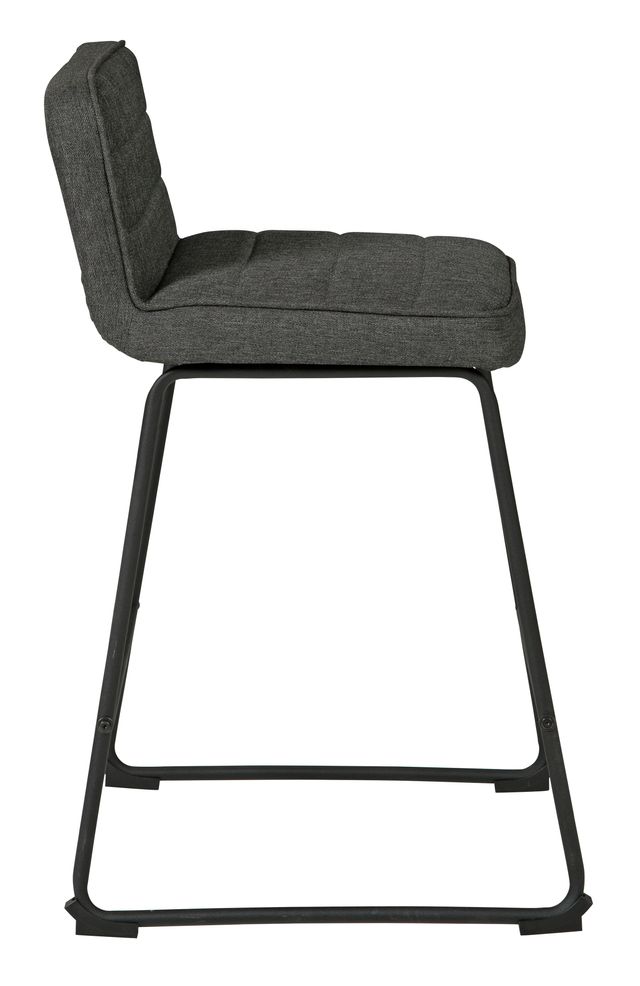 Signature Design by Ashley® Nerison Gray/Black Counter Height Stool-3