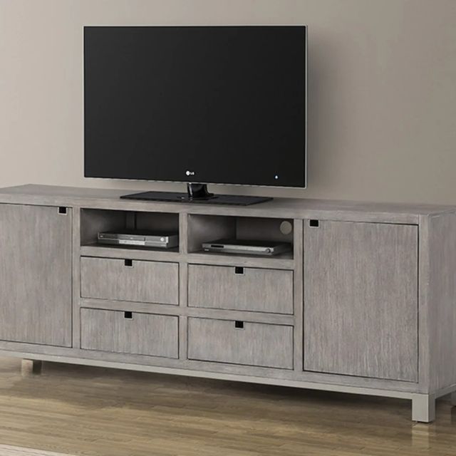 Legends Furniture Inc. Pacific Heights Melbourne Grey 84" TV Console