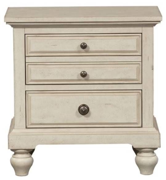 Liberty High Country Antique White Nightstand-1