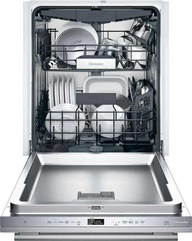 Thermador® Masterpiece® Emerald® 24" Stainless Steel Built In Dishwasher-2