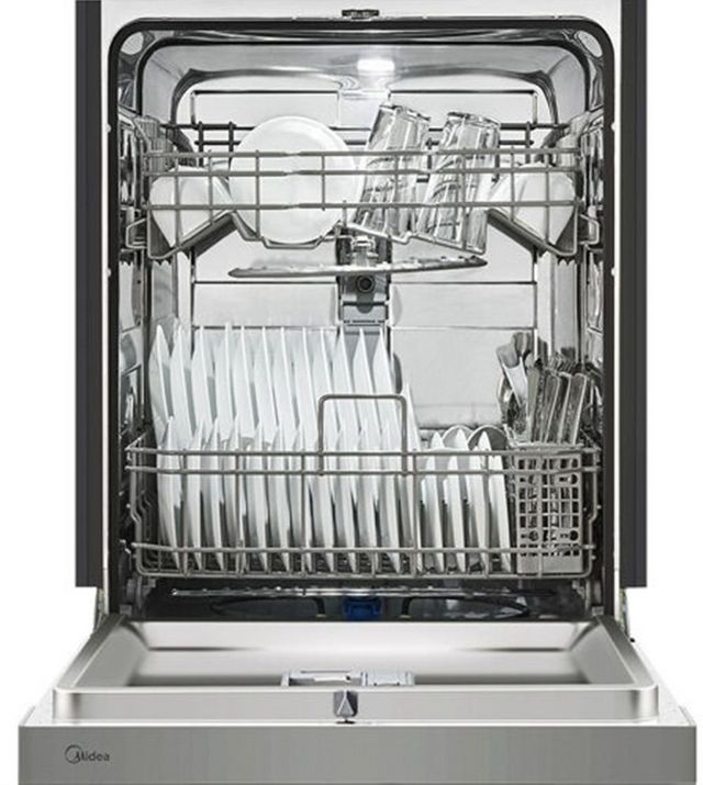Midea® 24" Stainless Steel Front Control Built In Dishwasher-2
