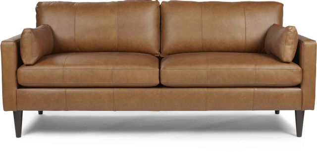 Best Home Furnishings® Trafton Rust Leather Sofa-1