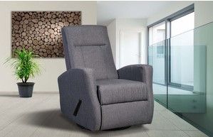 Mazin Furniture Gage Dark Gray Glider Recliner Chair 3