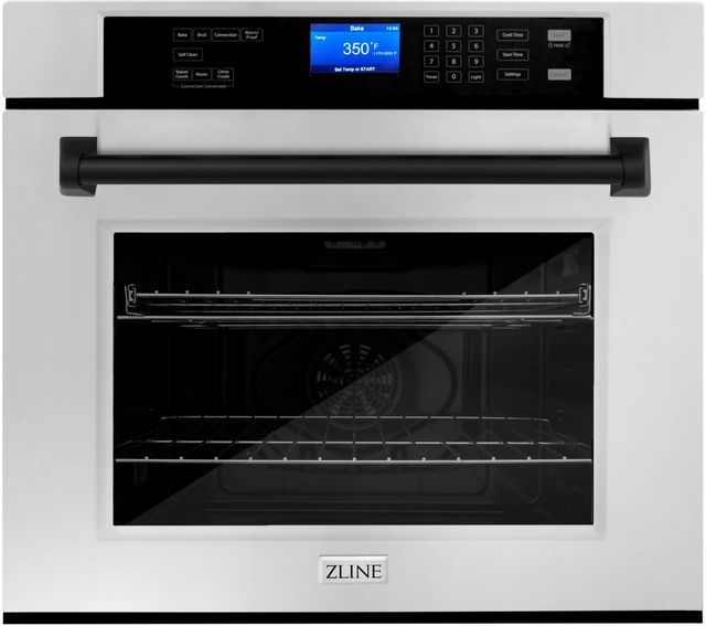 ZLINE Autograph Edition 30" Stainless Steel Single Electric Wall Oven  0