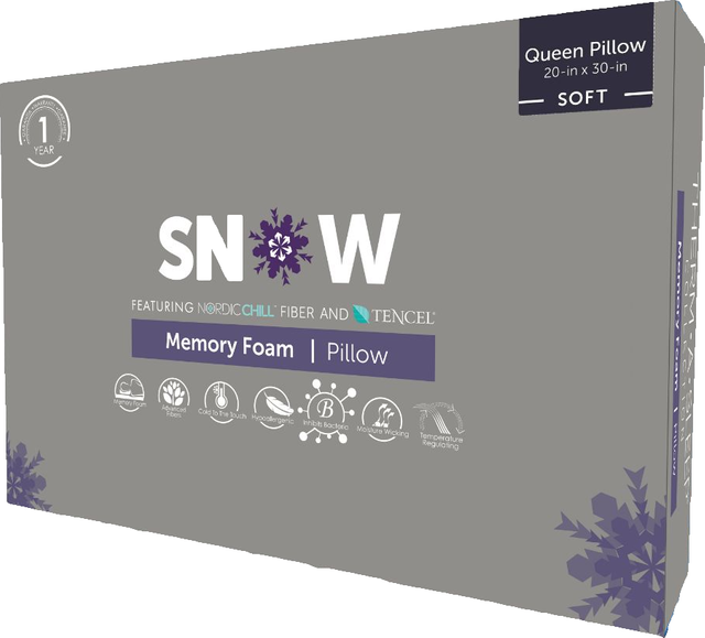 Snow memory hot sale foam pillow