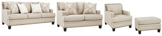 Benchcraft® Claredon 4-Piece Linen Living Room Set