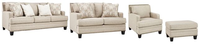 Benchcraft® Claredon 4-Piece Linen Living Room Set